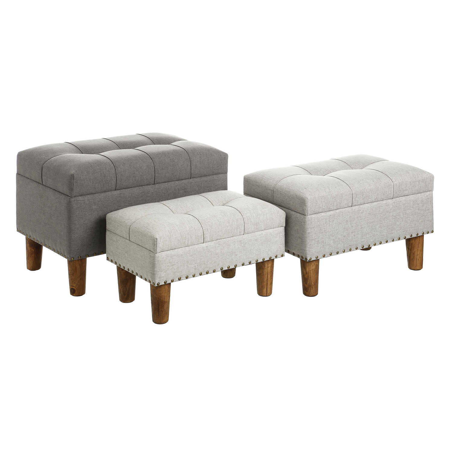 DZ-103-525 ПУФ-БОКС, НАБОР ИЗ 3ШТ TO4ROOMS  - Вид №1