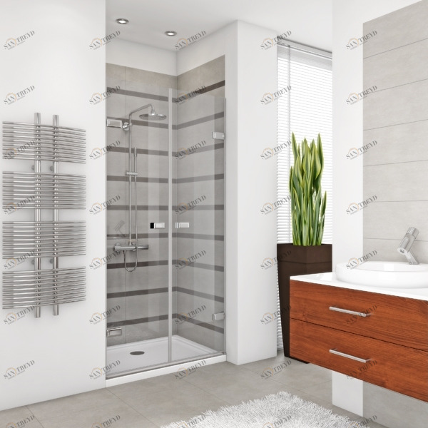 Душевые двери в нишу 90x200 GK-862 стекло прозрачное 6 мм GUTEWETTER TREND DOOR 90X200GK862