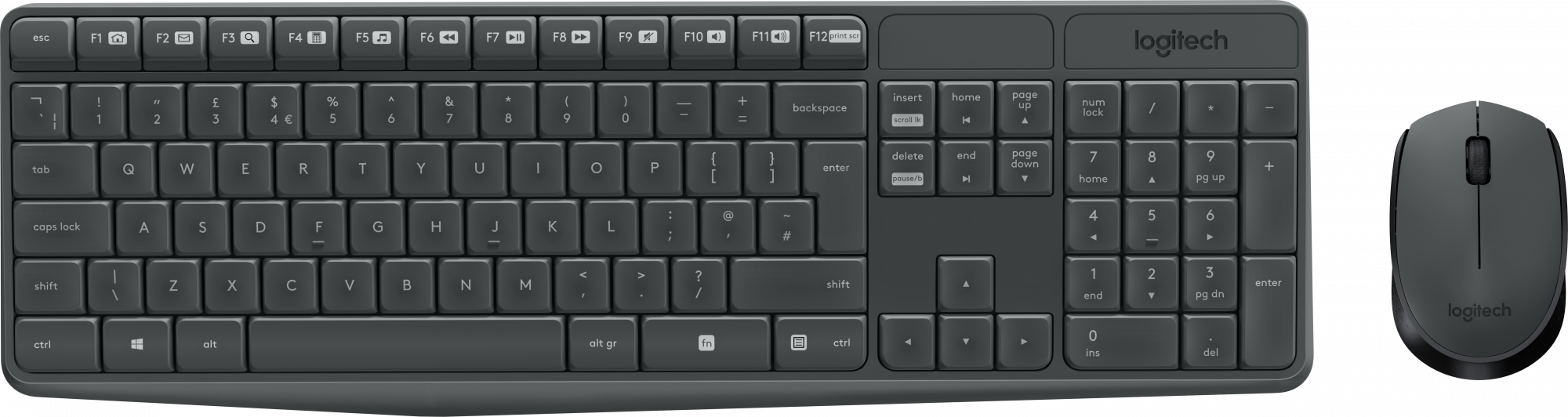 920-007948 wireless desktop mk235 grey retail Logitech Santreyd 