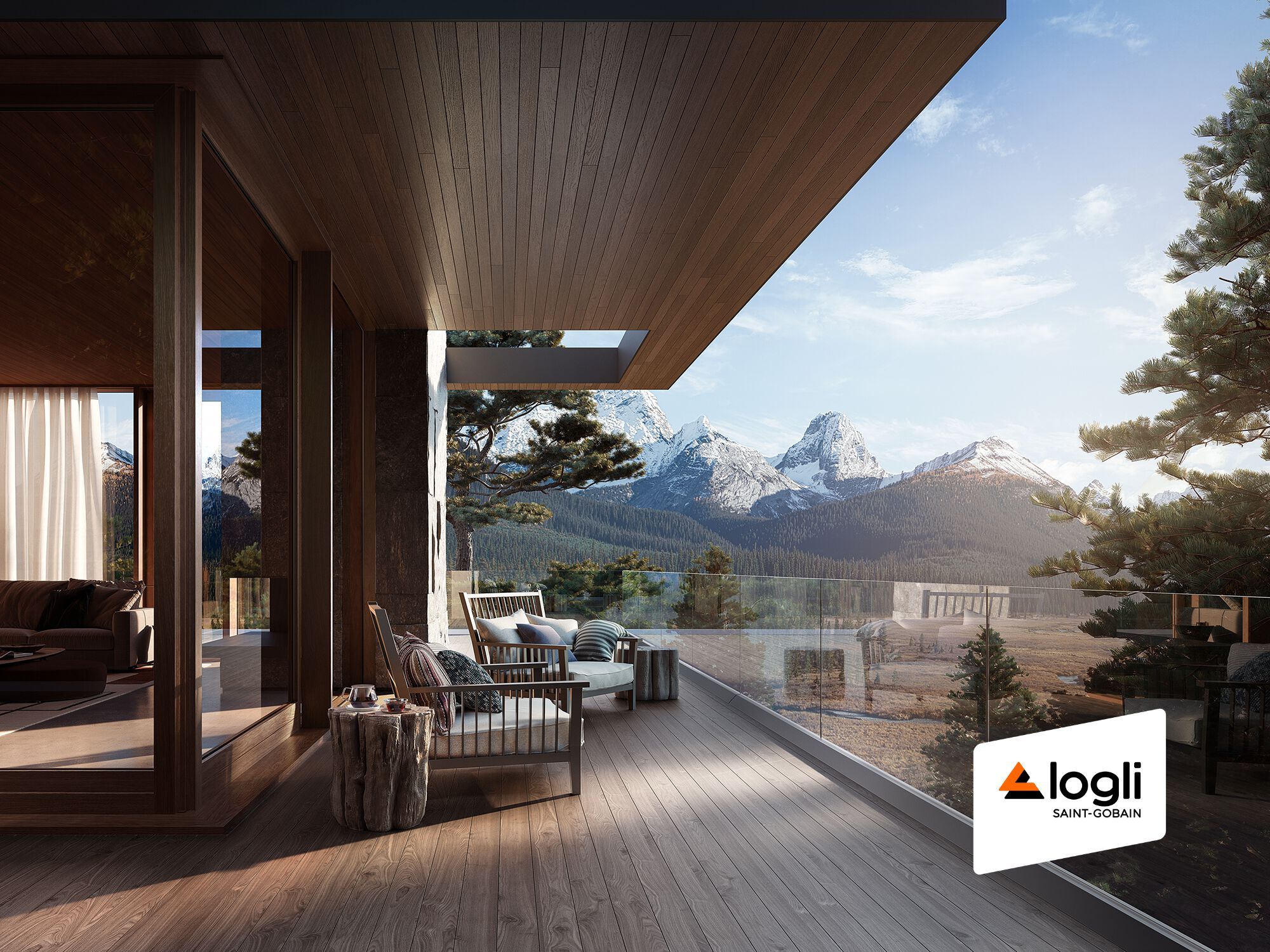 Стеклянный парапет для окон и балконов Saint-Gobain - Logli Defender ARCH-00086996 - Вид №1