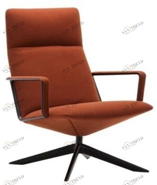 Andreu World 4-спицевое кресло с высокой спинкой Capri lounge Bu1701