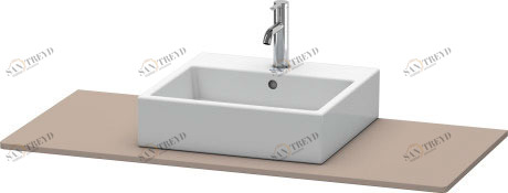 XS060D04343 XSquare Консоль Базальт матовый, декор Duravit