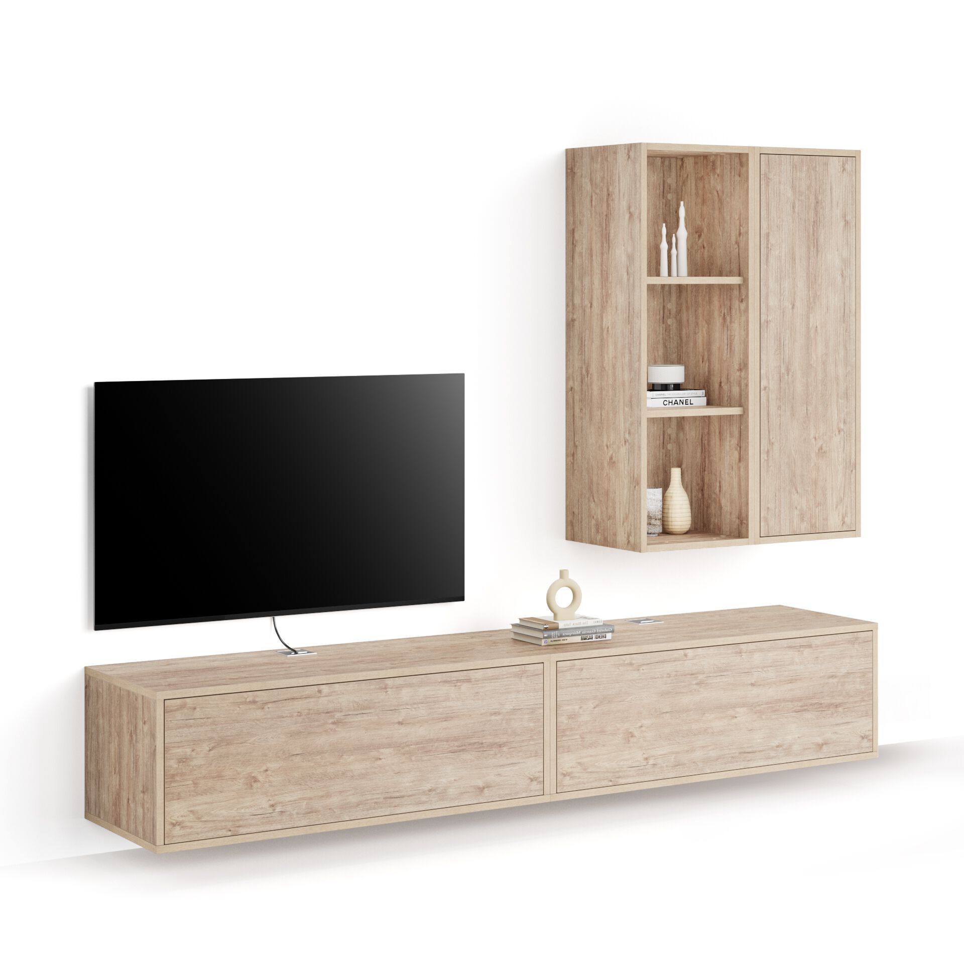 Модульная оборудованная стена установленная стеной в меламинированном Mobili Fiver IACOPO ARCH-00070420 - Вид №129