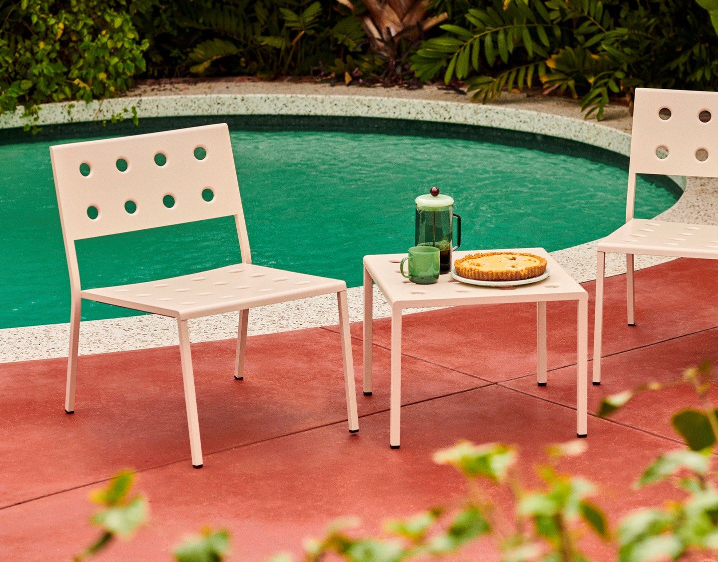 Квадратный садовый стол из стали с порошковым покрытием Hay балкон ARCH-00047424 - Вид №5