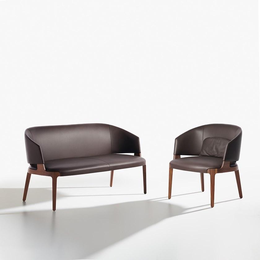 Potocco Кожаное кресло с подлокотниками Velis 942/pla - Вид №1