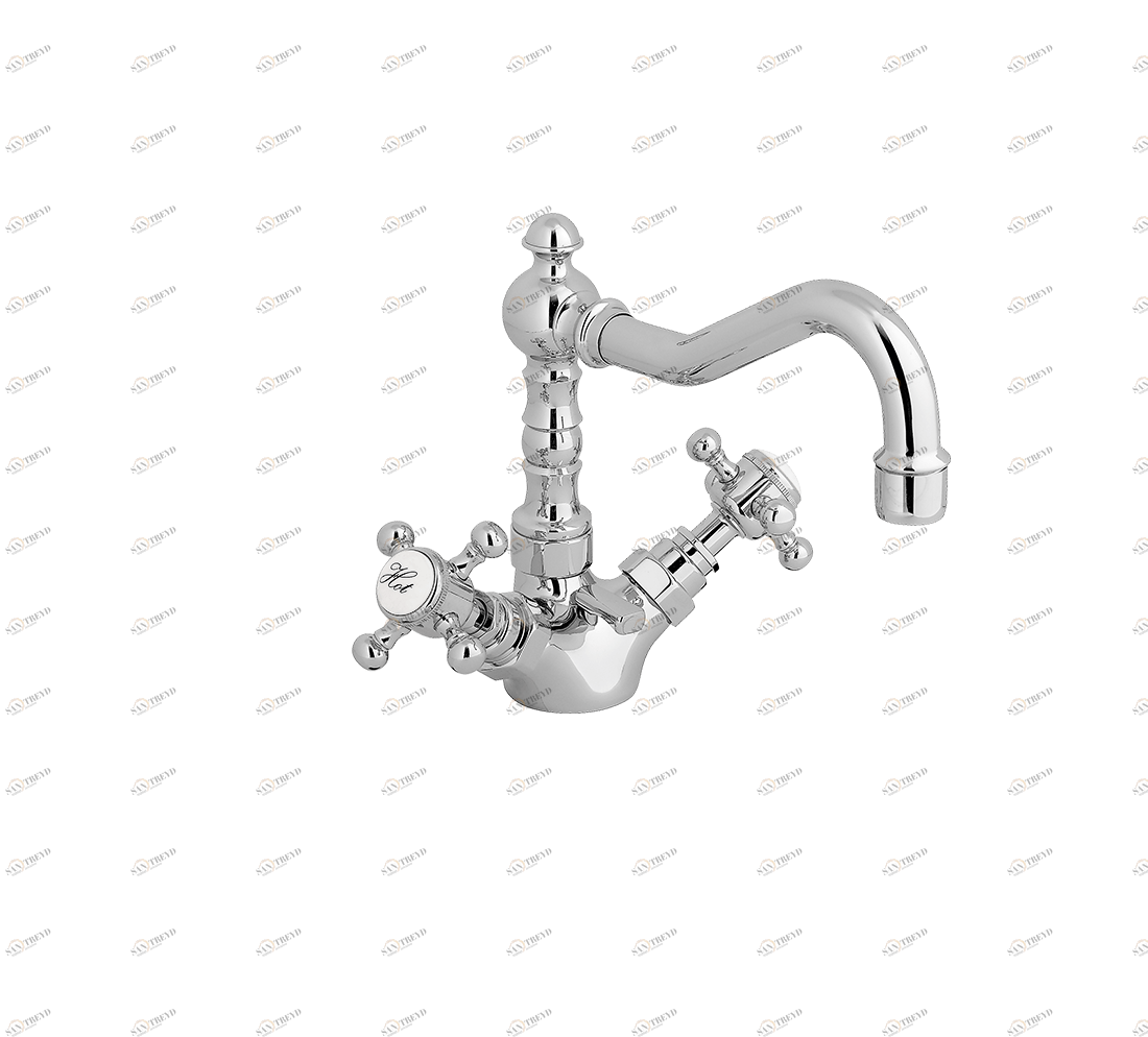 Gentry Home Центр смесителя для раковины до центра два отверстия под смеситель мм Antique Chrome GH100572