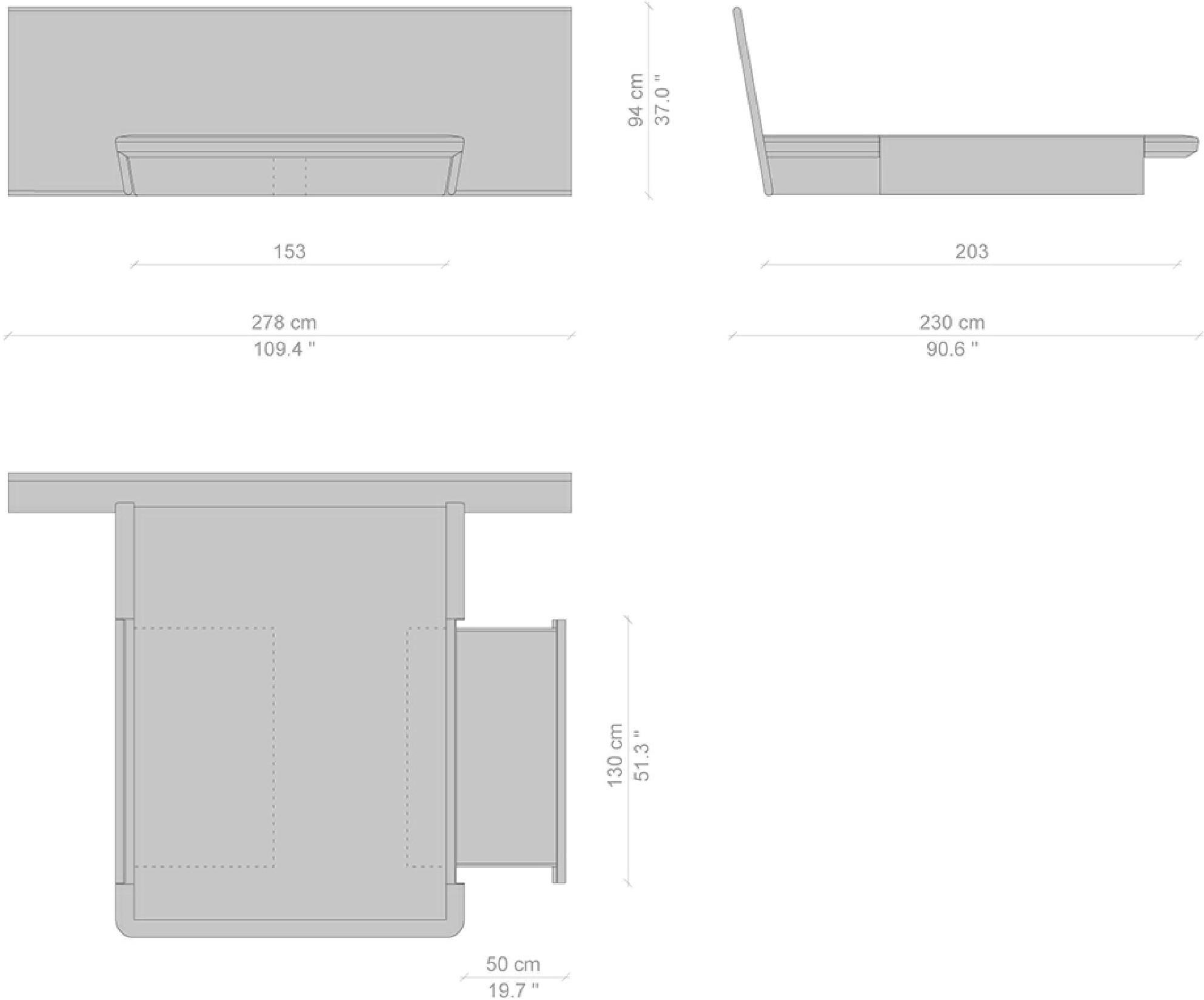 Cassina Кровать с изголовьем из ясеня  L42  - Вид №13