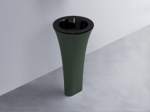 AMLA45-N+AMPILT-LV+AMCOLT-MU Раковина Amedeo Tondo отдельностоящая cielo Enjoy + Amedeo