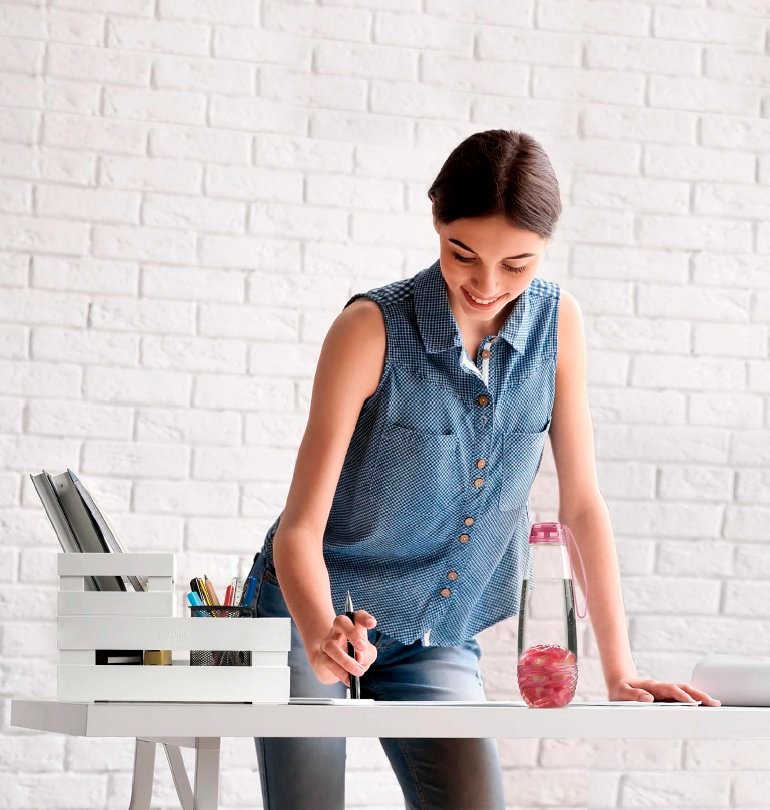 Ящик для хранения пластиковый 22 см белый Tidy&Store GUZZINI  00-3871100 Белый  - Вид №5