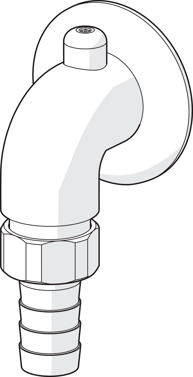 Oras 173 Штуцер для отвода в канализацию 173  Хром  - Вид №2