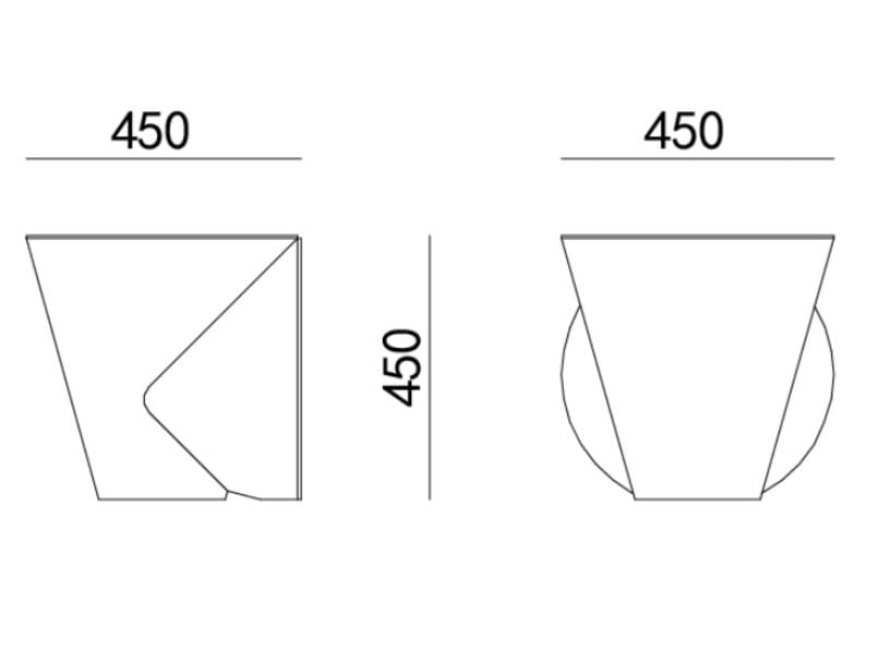 Низкий журнальный столик из стекловолокна HC28 maison OVO ARCH-00019905