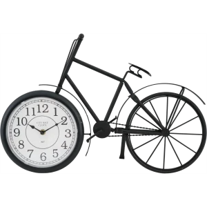 Часы настольные винтажные Atmosphera Велосипед металл цвет черный
