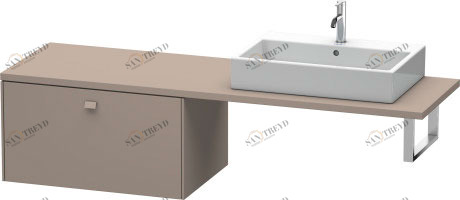 BR513404343 Brioso Шкафчик для консоли Базальт матовый, декор Duravit