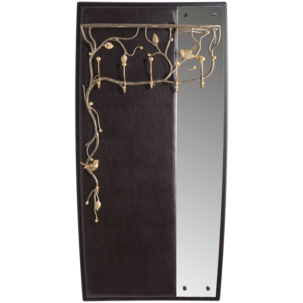 15011,14079 Настенная прихожая Терра Каштан с зеркалом BOGACHO 4627196590427, 4627196590441 - Вид №1