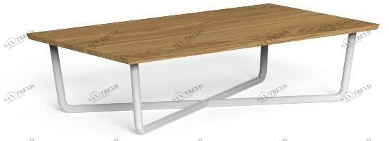 Talenti Низкий садовый стол из тика Domino Domtcr