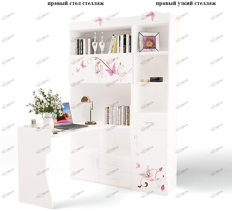 Стол-стеллаж ABC-KING Фея правый 4631147955388