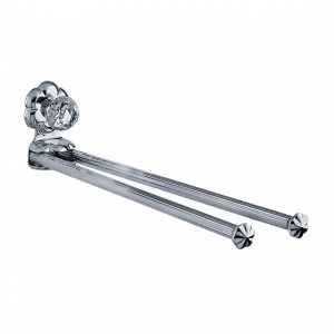 Полотенцедержатель, двойной JOERGER Florale Crystal