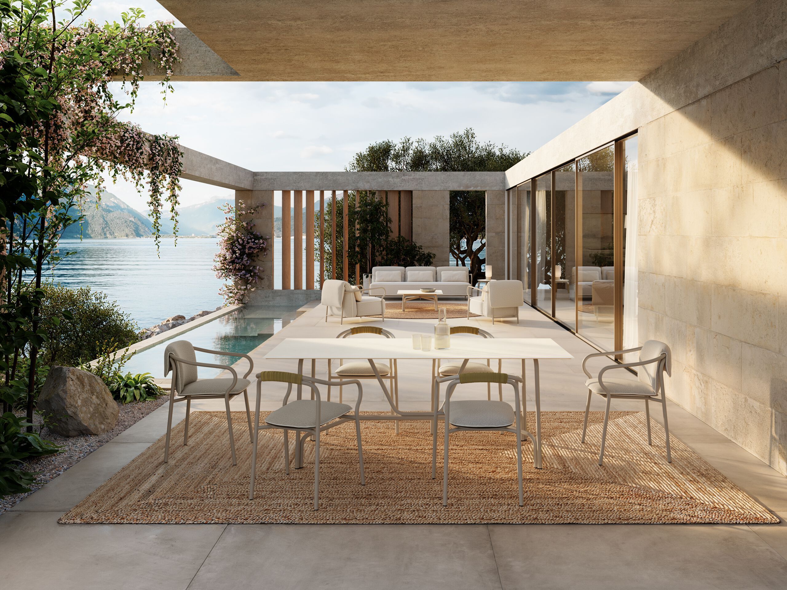 Алюминиевый садовый стул с подлокотниками Unopiù Salò ARCH-00071803 - Вид №7