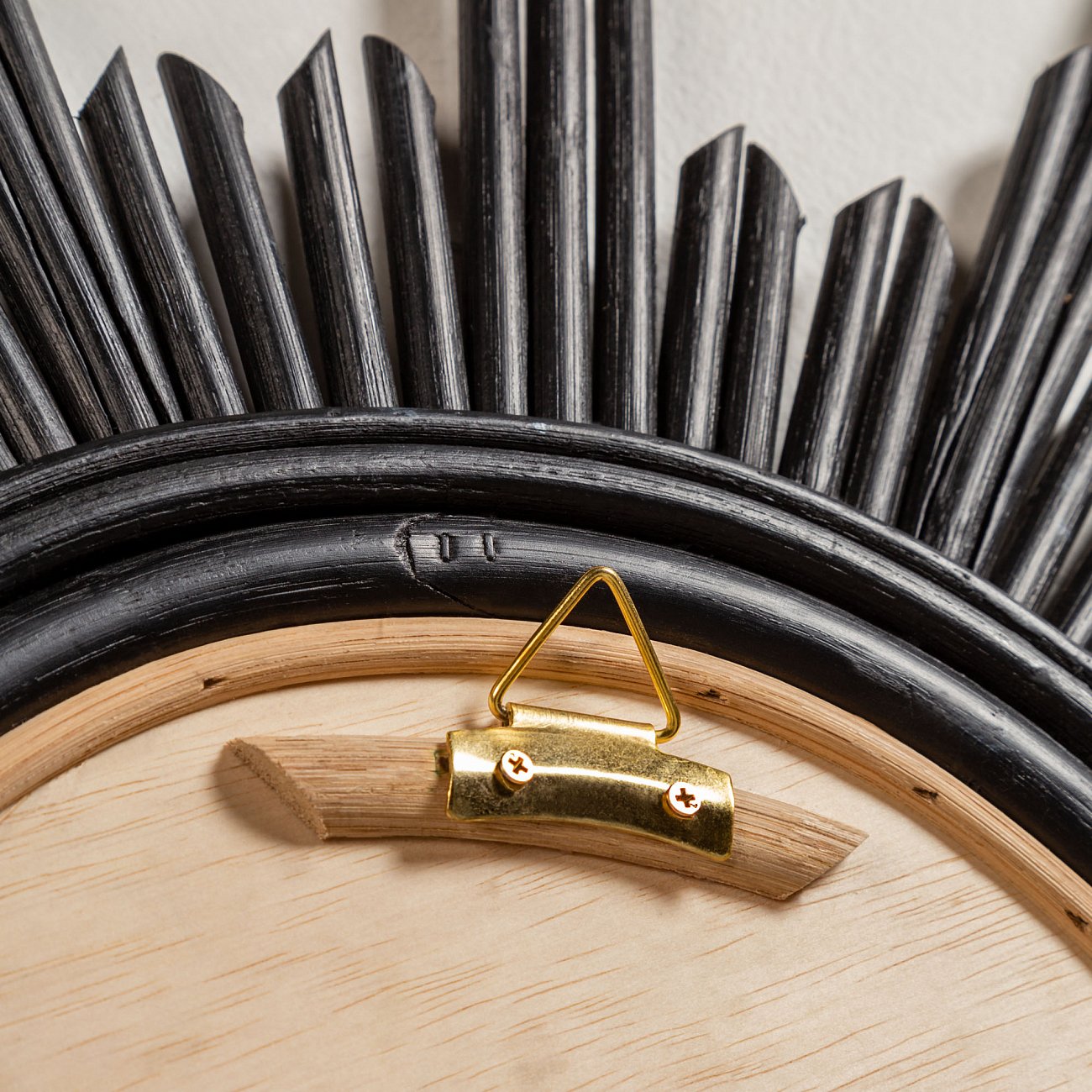 Зеркало-солнце черное диаметр 70 см Marelli от La Forma LA FORMA MARELLI 342907 Черный  - Вид №2