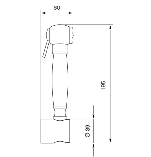 Ручной душ с гибким и держателем Gaia Mobili Complements ARCH-00094385 - Вид №2
