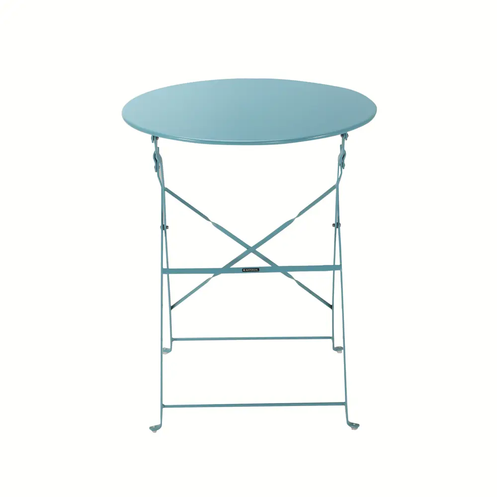 Стол садовый круглый Naterial Flora Origami складной 60х71 см сталь синий STLM-2184005 - Вид №3