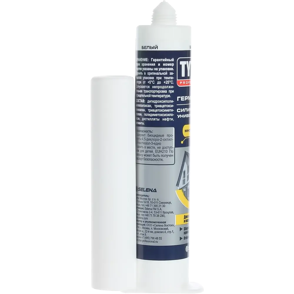 Герметик Tytan Professional силиконовый универсальный цвет белый, 80 мл STLM-2138149 - Вид №1