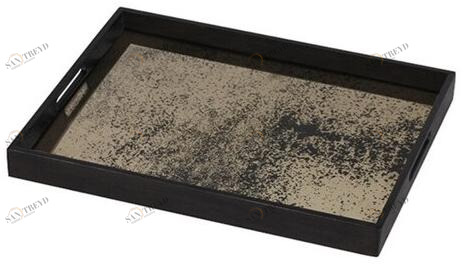 Ethnicraft Прямоугольный поднос из дерева и стекла Classic 20316, 20356, 20317