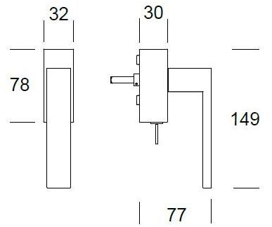 Reguitti Оконная ручка dk с замком на розетке Seattle Aq16dkt8158 - Вид №2