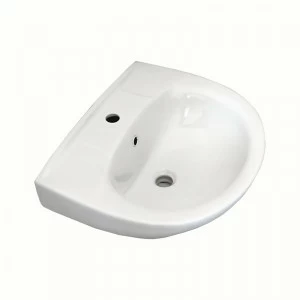 1015176 Подвесная раковина настенная круглая Лобненский Стройфарфор  белая