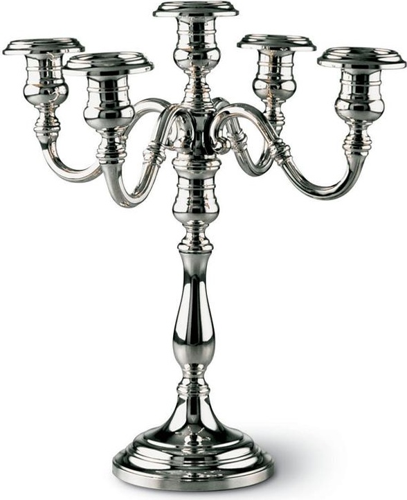 72965 Schiavon Канделябр пятирожковый 38см "Инглезе" (серебро 925пр) Серебро 925 