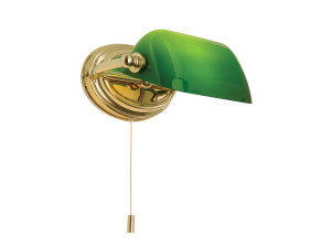 Регулируемая лампа для чтения из латуни и стекла