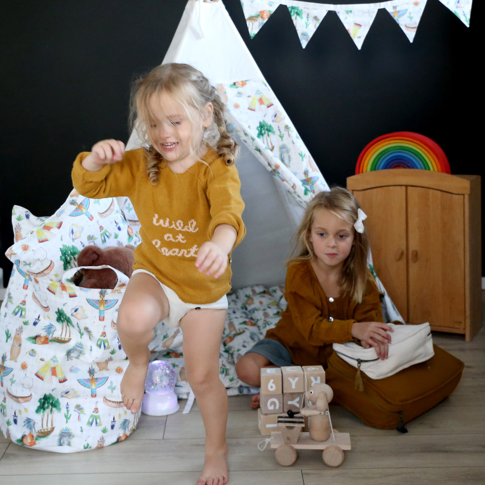 Тканевая корзина Native Party VAMVIGVAM NATIVE PARTY 282056 Белый;желтый;зеленый Santreyd  - Вид №3