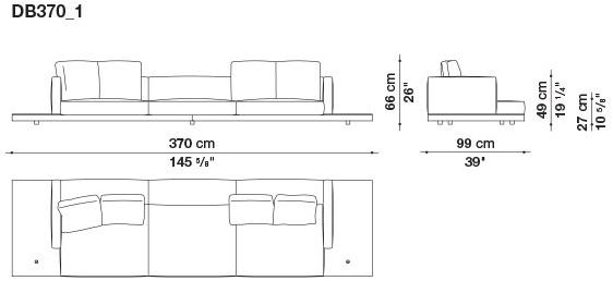 B&B Italia Кожаный диван Dock sun-id-1441060 - Вид №117