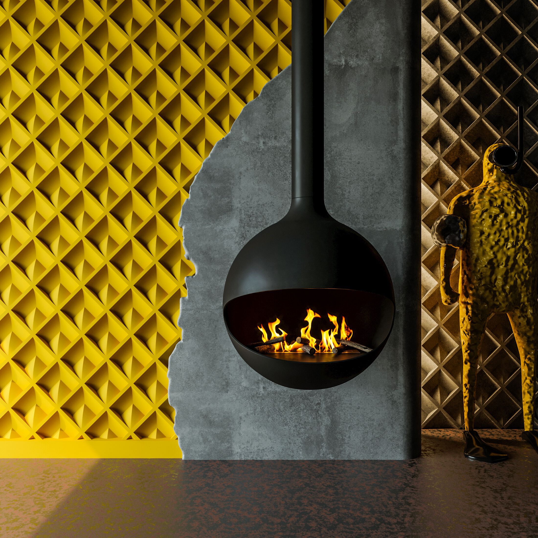 Трехмерное гипсовое покрытие WallDeco дизайн ARCH-00025596 - Вид №2