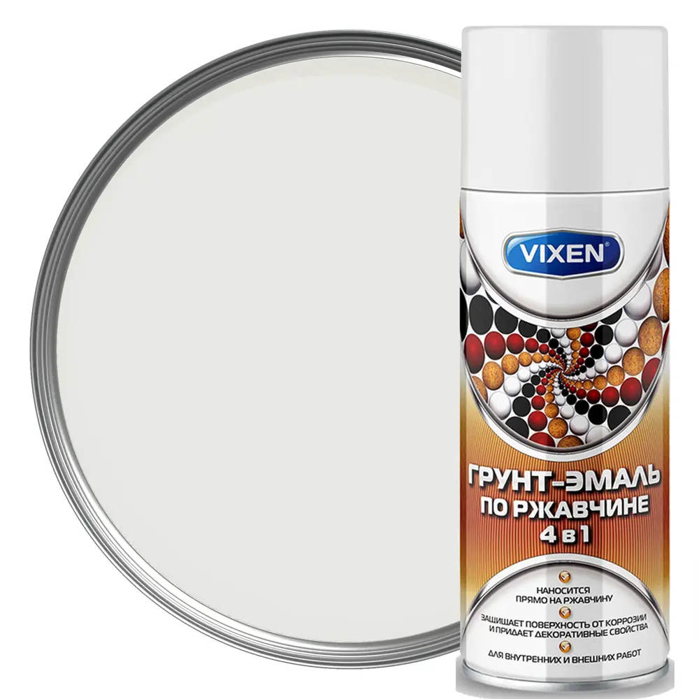 Грунт-эмаль по ржавчине Vixen-9003, 520 мл STLM-2077897