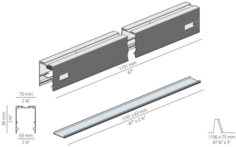 PANZERI Линейный световой профиль из экструдированного алюминия Nolita Xg2038 - Вид №6