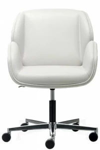 VAGHI Мягкое поворотное кресло на колесиках Suoni guest Sio6l/sio6x