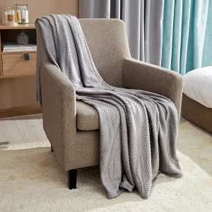 Плед Berta 150x200 см жаккард цвет серый
