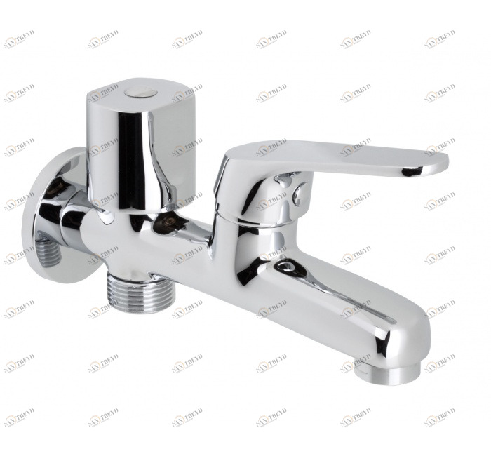 GENEBRE 1024 04 Кран с двойным выпуском 1/2 "- 3/4" и аэратор 