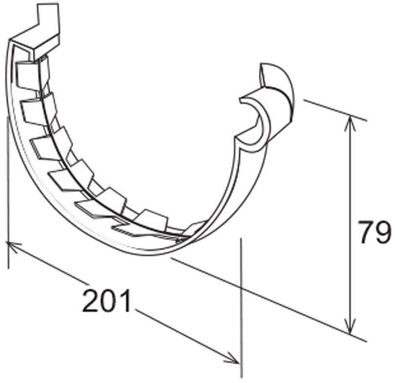 First Corporation Внешний уголок для желоба First plast Aen125n - Вид №1