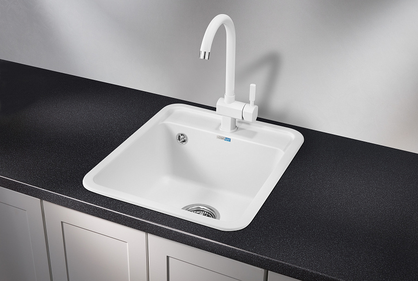 4202, БЕЛЫЙ, кухонная мойка, СтандАРТ кварц GRANULA Standart 4202-ST28
