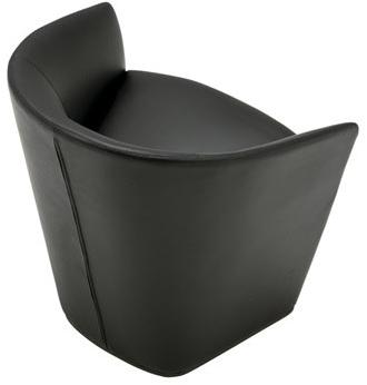 Andreu World Мягкое кожаное кресло с подлокотниками Brandy Bu2991 - Вид №3