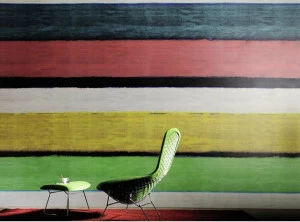 Élitis Панорамные полосатые виниловые обои Kandy