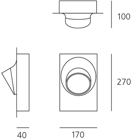 Artemide Настенный светильник для улицы / дорожка Ciclope T081500 - Вид №3
