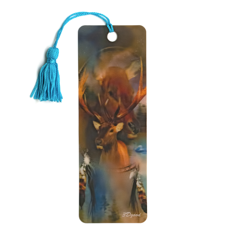 102 Закладка объемная 3D №1 Олень Santreyd 