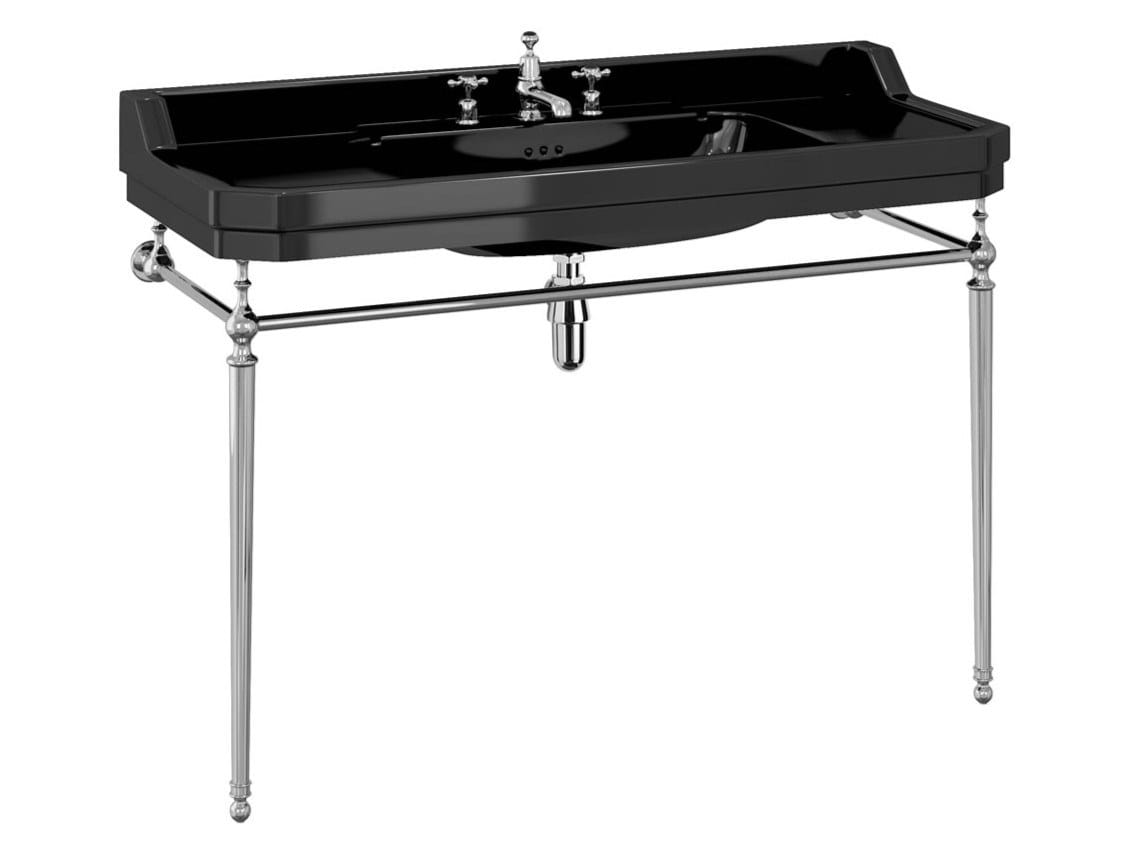 Умывальник с консольным окном с держателем для полотенец Burlington Эдвардианская ARCH-00100651 - Вид №2