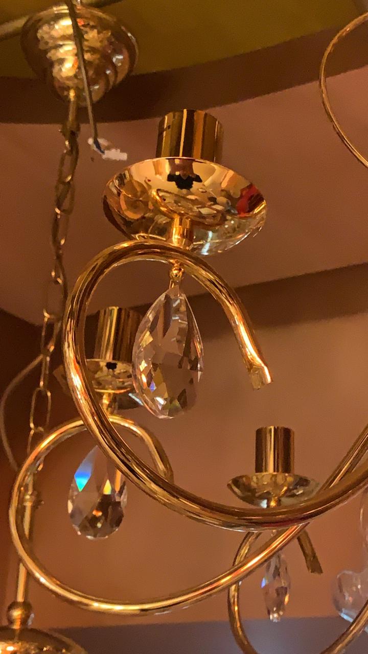 Orion LU 1658/8 gold Klassik люстра подвесная 66993 - Вид №1