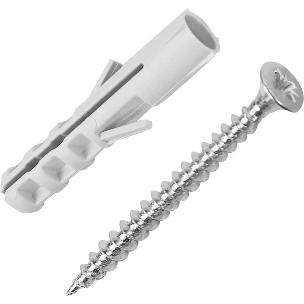 Дюбель потайной STANDERS PND 10×50 мм с шурупом 6×60 мм, нейлоновый, 10 шт 83387773 STLM-0040722