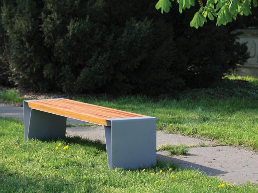 mmcité1 Скамья из стали и дерева без спинки Radium sun-id-1455670 - Вид №1