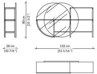 Paolo Castelli Консоль из камня, стекла и металла с полками sun-id-1399256 - Вид №1